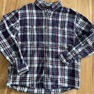 Duluth Trading Co Untucked Men’s M Heavyweight Plaid Flannel Relaxed Fit